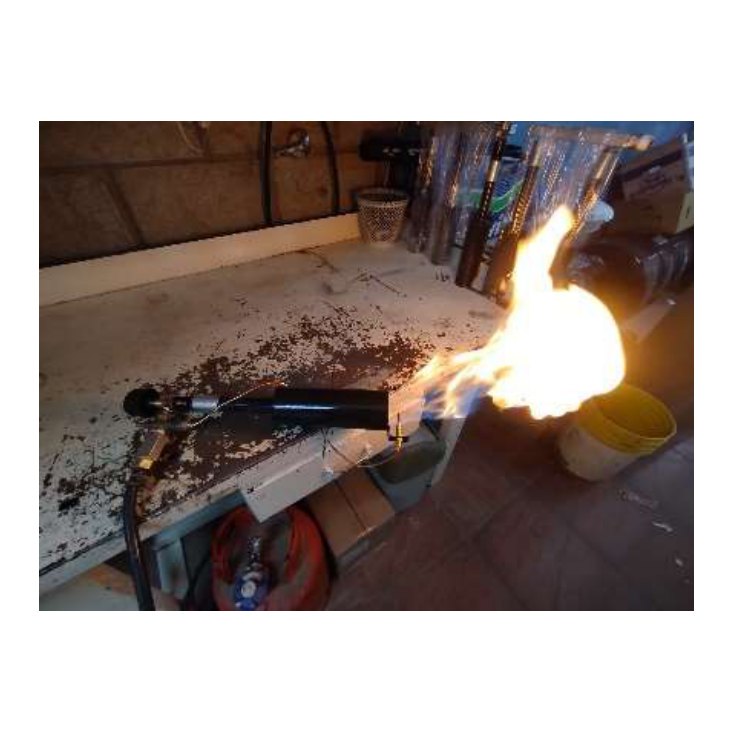 Lanzallamas para horno de barro